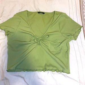 Shein light green tie top